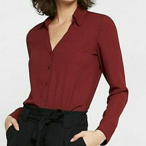 Express Portofino Blouse Button Professional Shirt